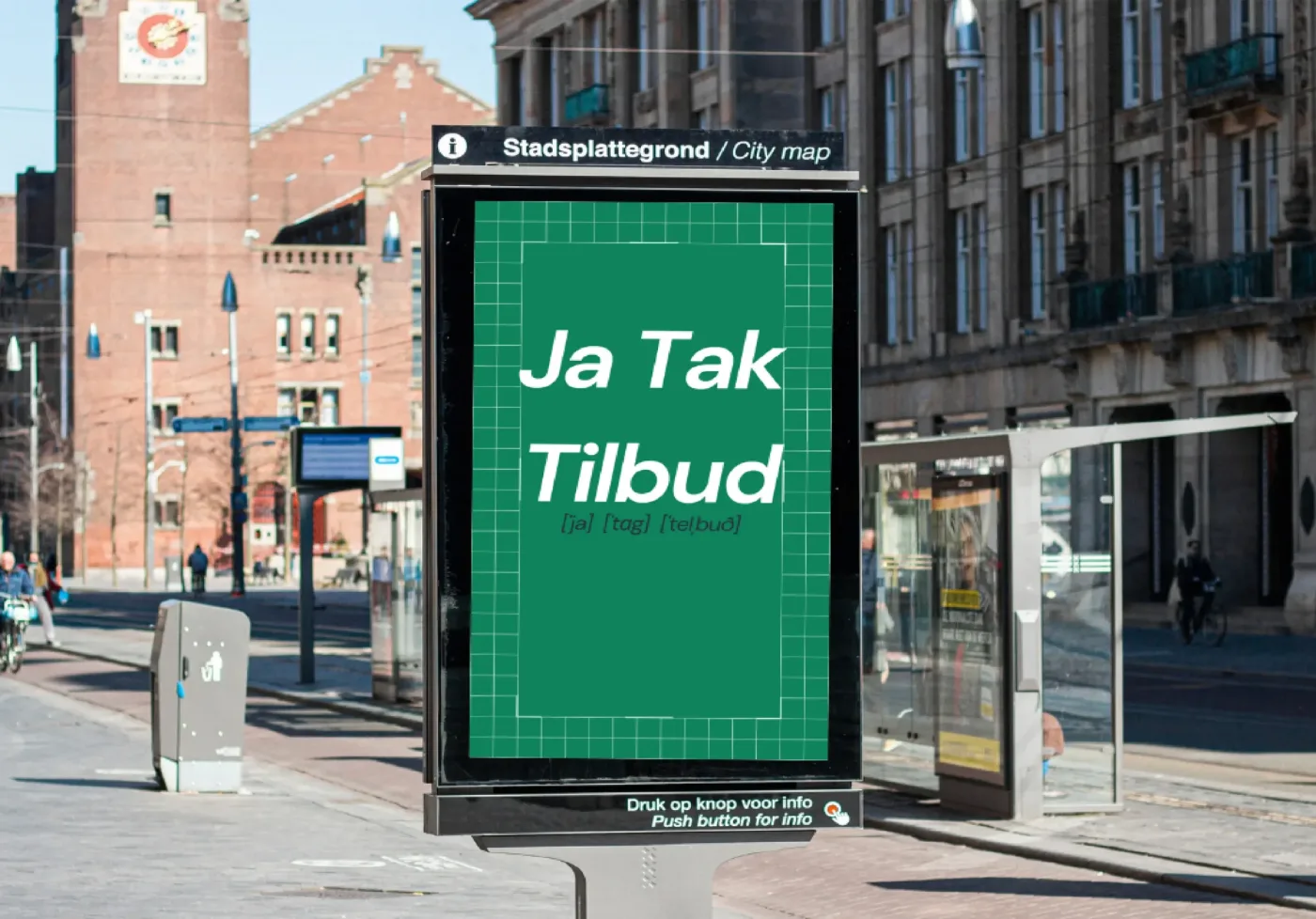 Ja tak-tilbud på en butiks Facebook-side